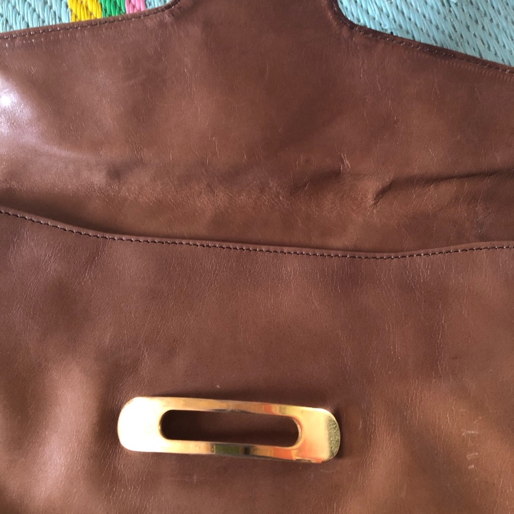 Vintage leather clutch - Picture 6 of 7